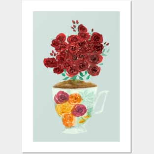 A Teacup of Roses Posters and Art